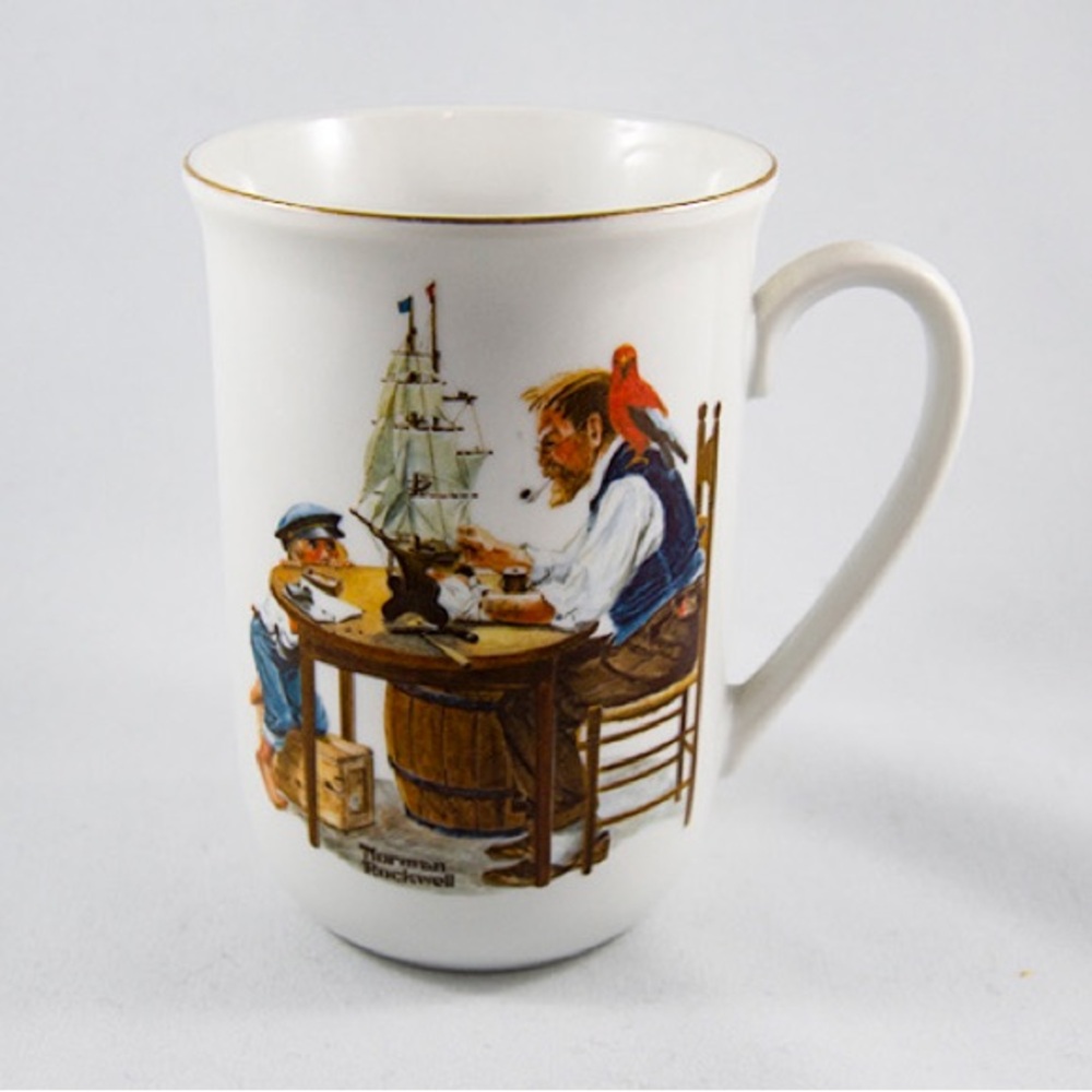 Norman Rockwell For A Hood Boy Vintage Mug in Box